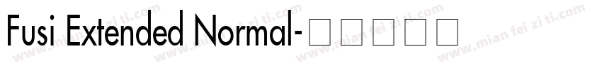 Fusi Extended Normal字体转换